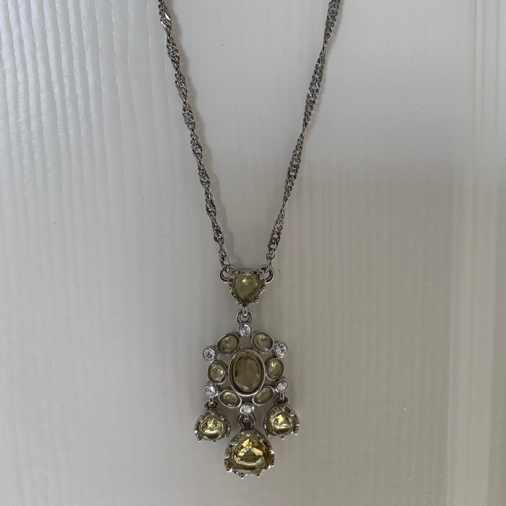 Vintage Luminescent Dangling Necklace